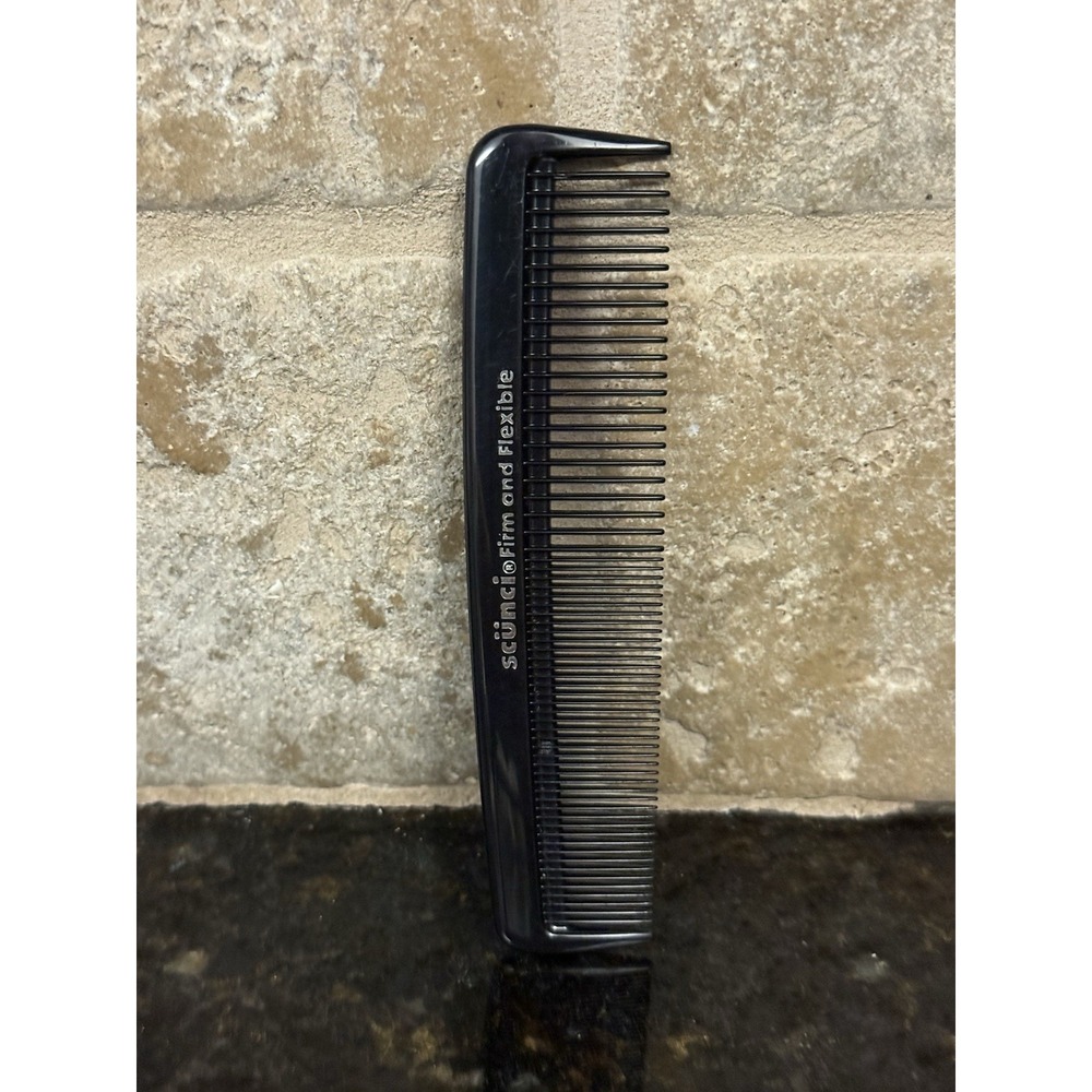 Scunci‎ Pocket Black Comb Firm and Flexible Microban Anti -Microban 5"